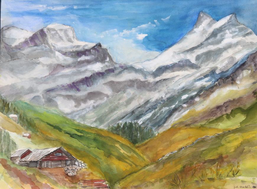 Chammliberg und Sch&auml;rhorn 50x70