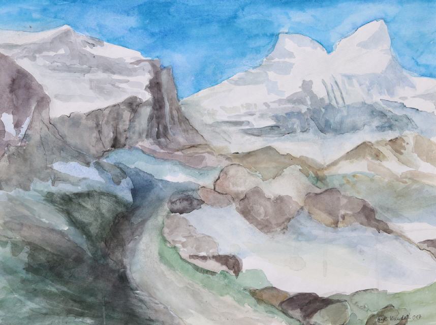 Chammlialp mit Sch&auml;rhorn 50x65
